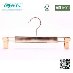 Quality Betterall Luxury Golden Metal Pants Hanger with Non-slip Clips wholesale