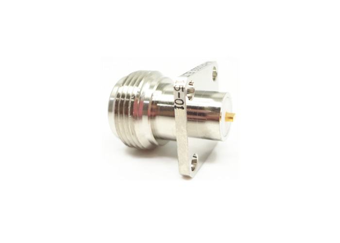 Female Nickel Plated RF N Connector Outer Conductor Center Resistance ≤1.5mΩ