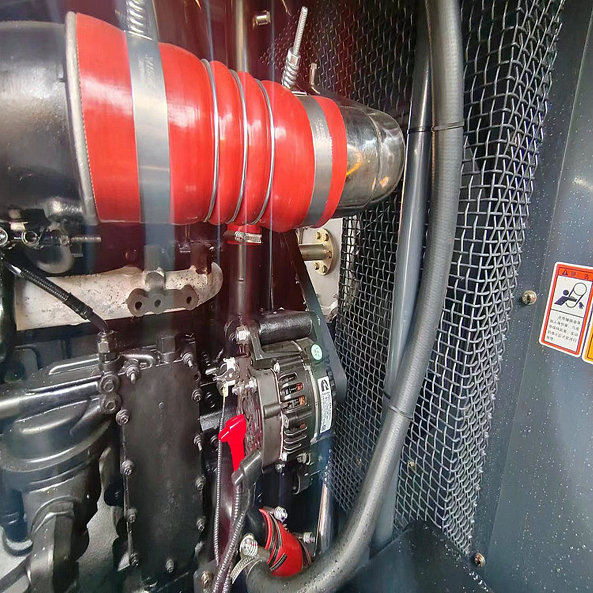 Mining Stationary Screw Air Compressor 25 Bar High Pressure Equipment