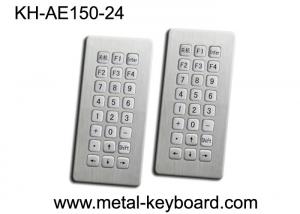Quality Top panel mounting 24 Keys Stainless Steel Keyboard Industrial Waterproof wholesale