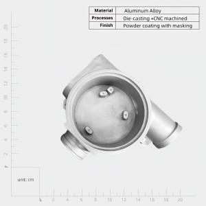Quality Powder Coated Silver Aluminium Die Casting Housing With Strong Corrosion Resistance wholesale