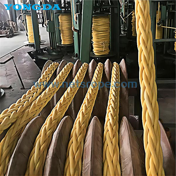 12 Strand Anti-Twisting UHMWPE Dock Mooring Line Using Hollow Woven For Mooring/Towing/Docking