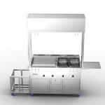 Stainless Steel Mobile Food Truck Commercial Catering Food Van