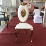 Sturdy Lightweight Stainless Steel Seating With Gold Finish 4 Legs