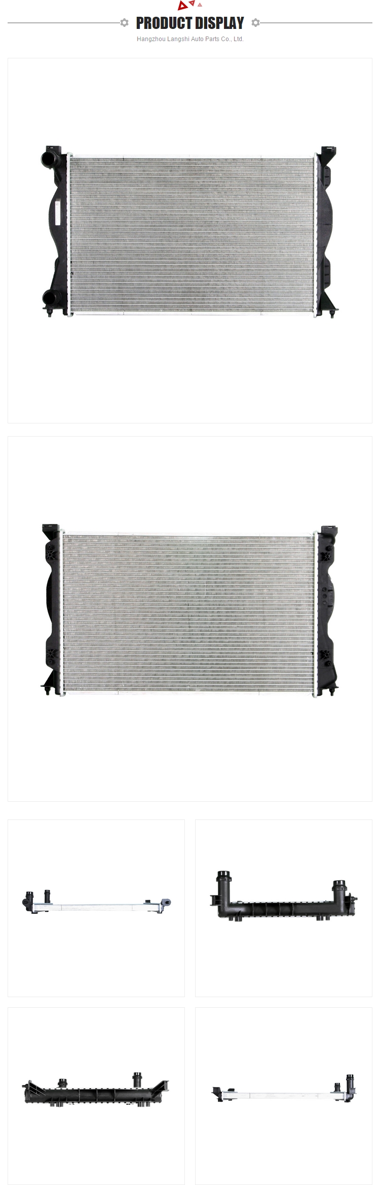 4F0121251Q Aluminum Brazed Radiator for Audi A6 676*418*32mm Cooling System Core Size