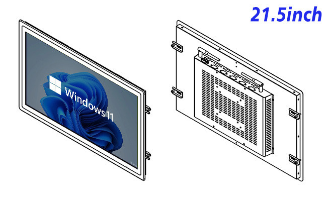 21.5-Inch High-Definition Windows Monitor for Digital Signage and Industrial Use