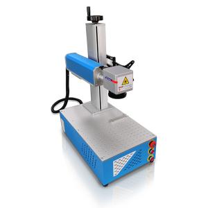 Quality Desktop 20W 80khz Metal Fiber Laser Marking Machine With Z Axis wholesale