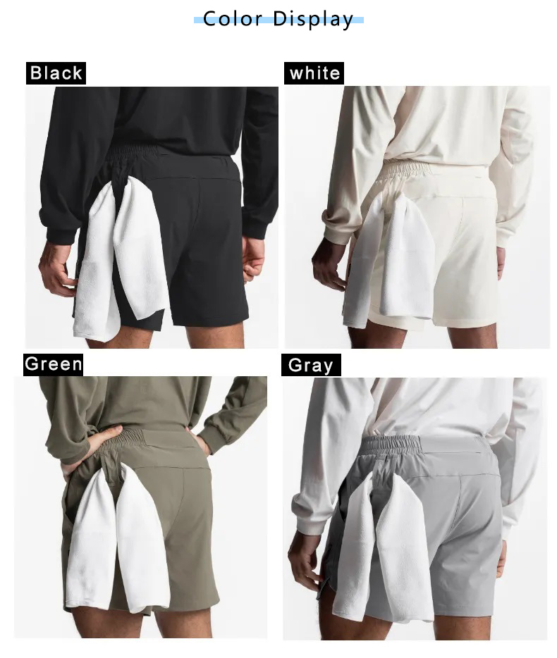 Colorful Drawstring Shorts Men Quick Dry Gym Sport Fitness Jogging Polyester Shorts