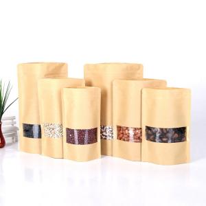Quality Zipper Kraft CPP Brown Paper Stand Up Pouches wholesale