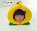 Funny Cute Yellow Music Keychain Key Chain ABS 3Pcs Battery