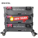 Smart BMS Lithium 50ah 48V Solar Battery 16S1P Rack Mount Lifepo4 Battery