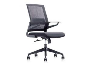 Quality Breathable Mesh Fixed Armrest Wheeled Computer Chair wholesale