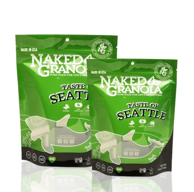 120 Micron Recyclable Custom Printed Stand Up Pouches Resealable Bags