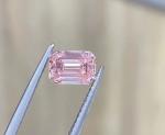 Emerald Loose Lab Grown Pink Diamonds Engagement Ring IGI Certified