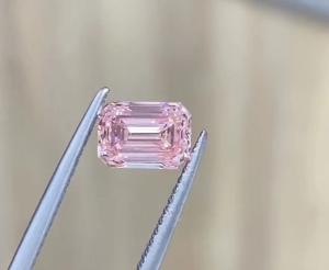 Quality Emerald Loose Lab Grown Pink Diamonds Engagement Ring IGI Certified wholesale
