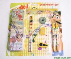 Quality School supplies wholesale kids stationery set packed in paper gift box,gift stationery set wholesale