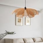Creative Rattan Flower Pendant Light Designer Handmade Lustre Living Room Dining