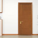 Hotel Bedroom Solid Wood Flush Doors 160cm 6 Layers PU Painting