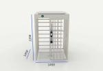 Facial Recognition SUS304 60W Full Height Turnstile Gate
