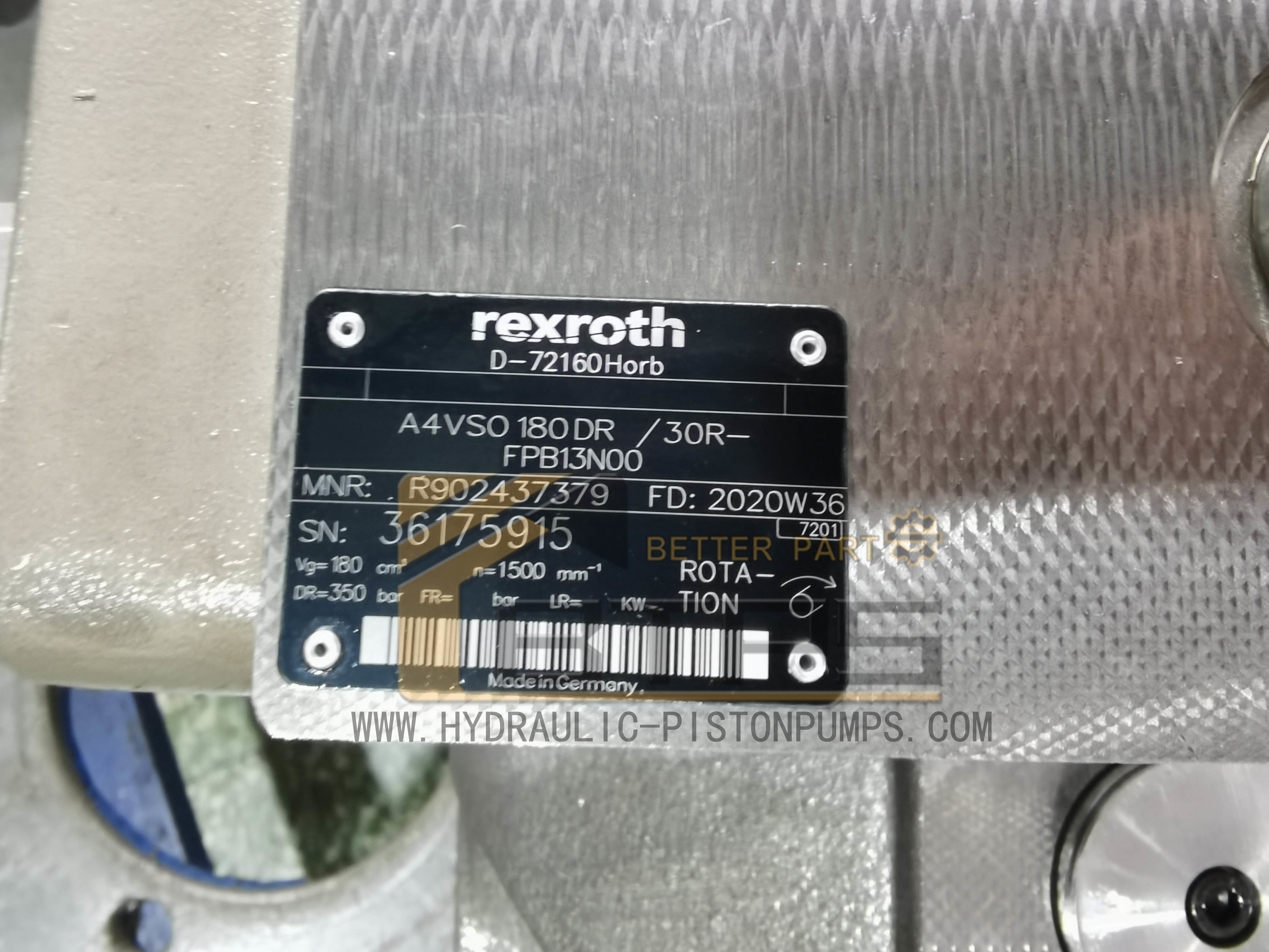 Rexroth Axial Piston Variable Pump R902437379 AA4VSO180DR 30R-FPB13N00 A4VSO180DR 30R-FPB13N00