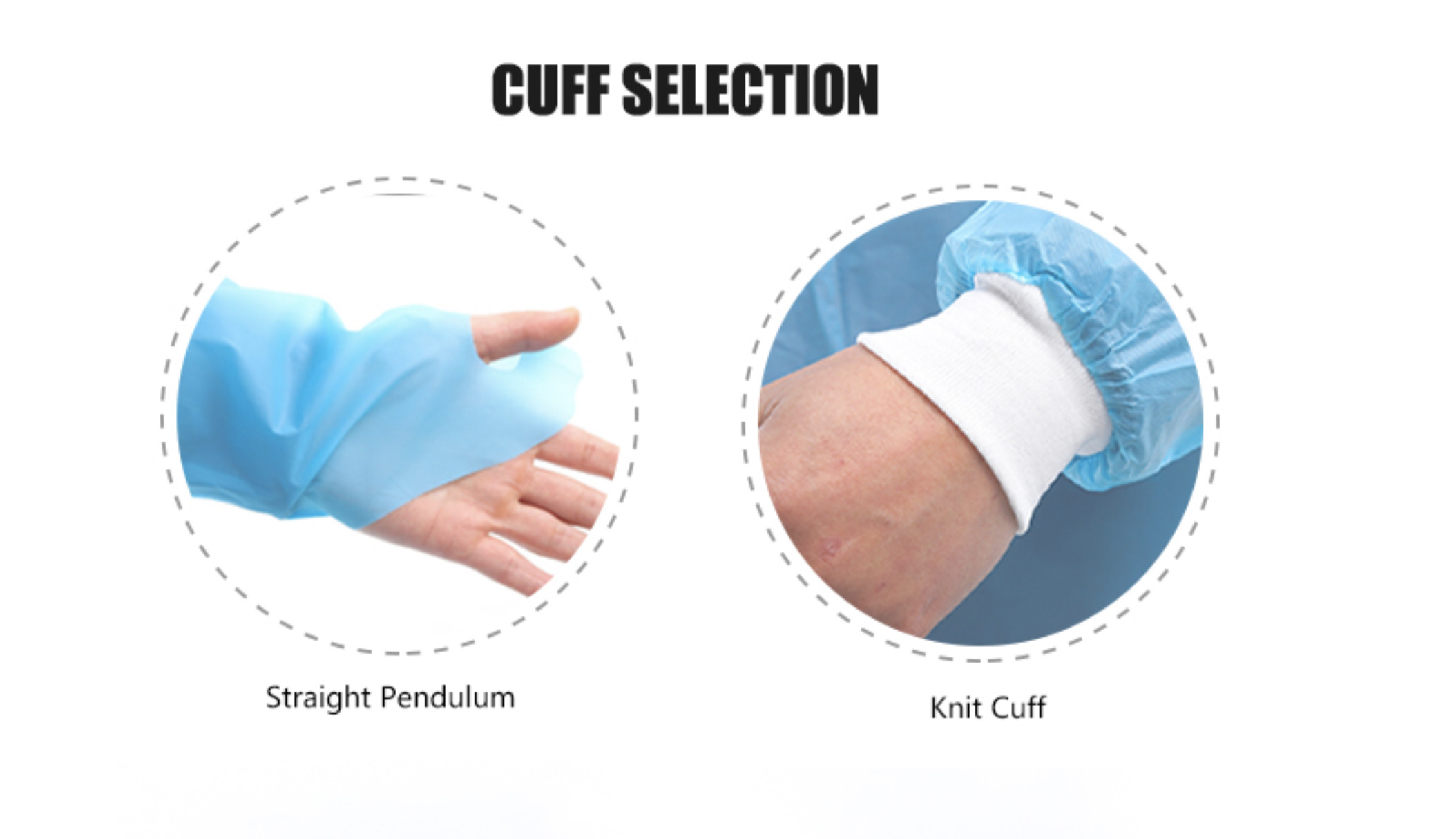 Free Blue Disposable Isolation Gowns, M-XXL Sizes for Personal Protection