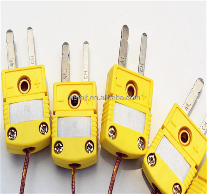 wholesale K Type Thermocouple Male/Female Mini Connectors Plug Thermocouple Temperature Male K Type Sensors