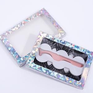 Quality Holographic Silver Mylar Paper Printed Rigid Box With Window wholesale