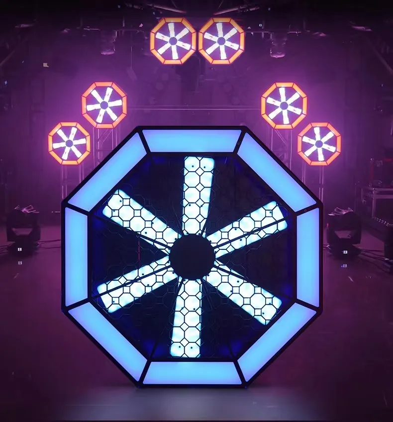 Mesmerizing Rotating Fan Stage Light with RGB/RGBW Color Create an Immersive Ambiance