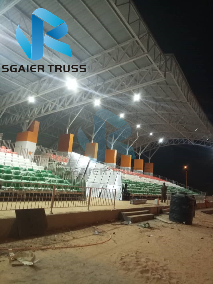 Movable Anti Uv Steel Grandstand 240mm Plastic Bleacher Seats Custom Length
