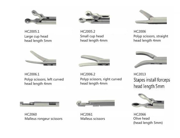 Middle Ear Polyp Forceps Polyp Scissors 70mm