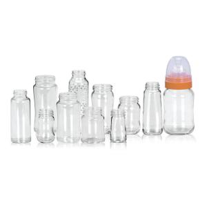 Quality Heat Resistant Nipple 200ml Borosilicate Glass Baby Bottle wholesale