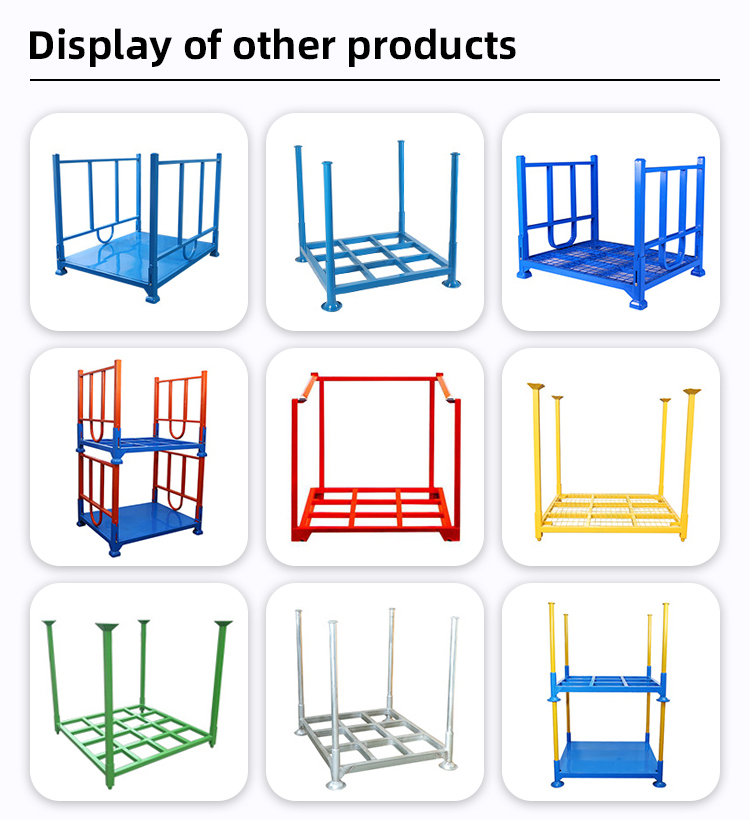 Warehouse Transport Galvanized Storage Steel Metal Stacking Movable Post Pallet Rack