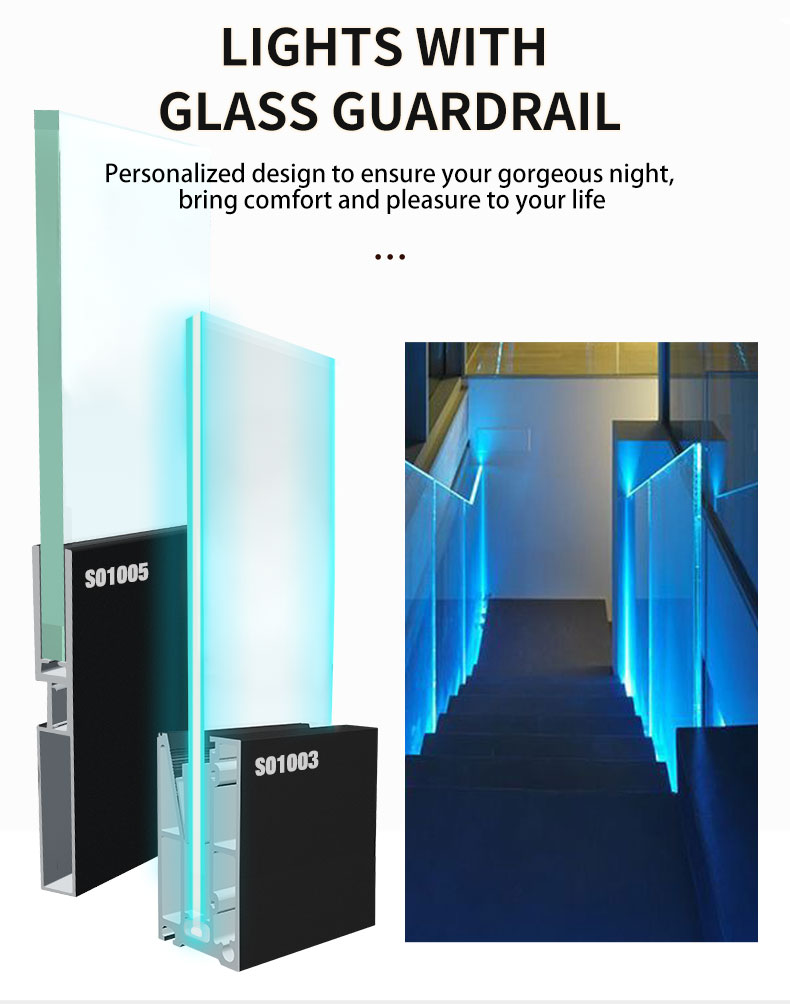 Aluminum U Shape Glass Channel for Balcony Fits 10-13mm Glass and After-sale Service