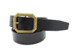 Vintage Pin Buckle Mens Casual Leather Belt Black For Formal Wear