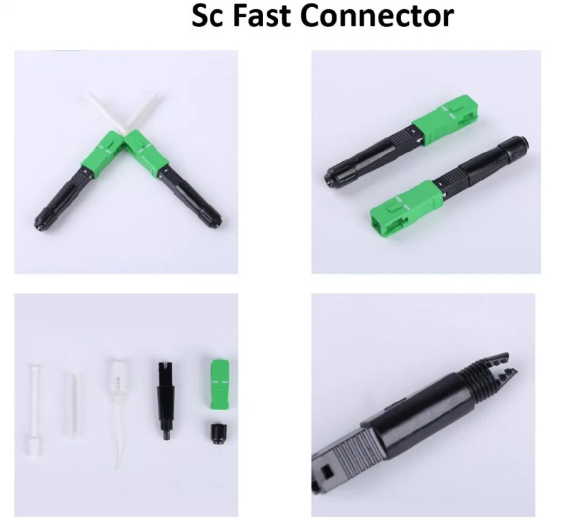 Fiber Optic Fast Connector for Hot Melt Type Singlemode/multimode FTTH Laser FTTX SC APC
