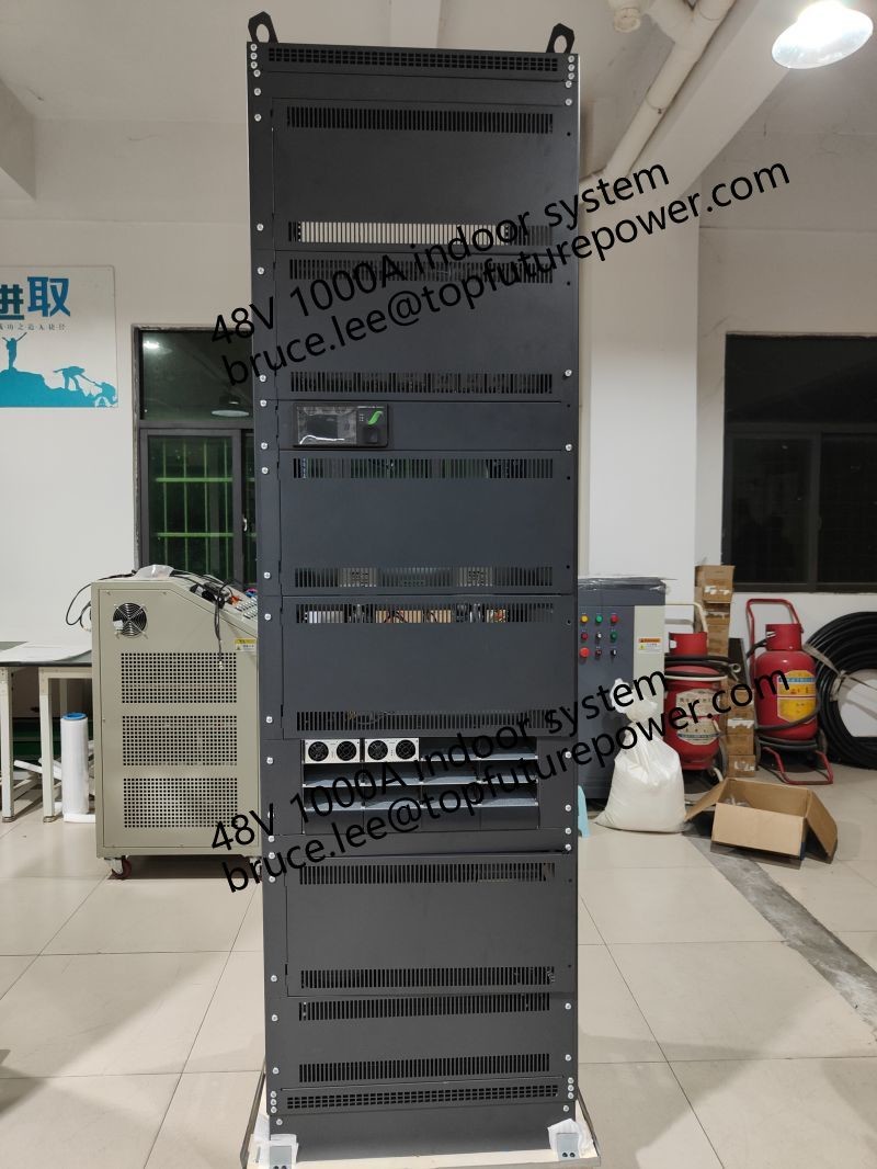 Custom Made FP2 48Vdc 48kw 1000A Indoor Telecom Cabinet Eltek Rectifier Smartpack2 Controller 3 Phase 208V SPD BDLD