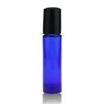 OEM ODM Personal Care 10ml Roll On Bottles Blue Glass For Essential Oil