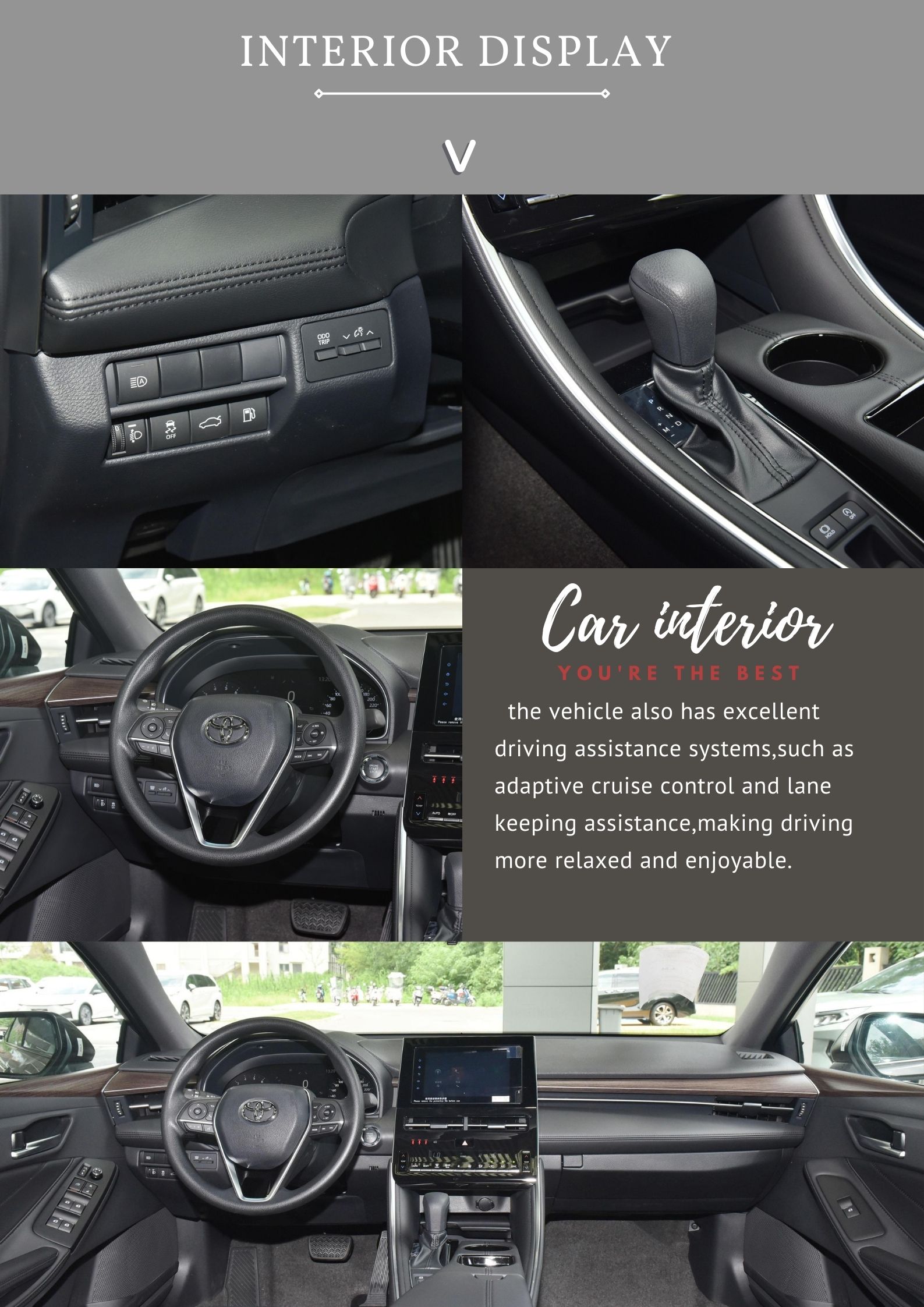 Electric Rear Window 2023 Limited Flagship Style 2.5L 178PS L4 Toyota Avalon Hybrid Car E-CVT Deposit