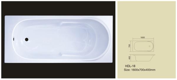 Acrylic bathtub, simple bathtub, common bathtub,sanitary ware, bathroom bath tub