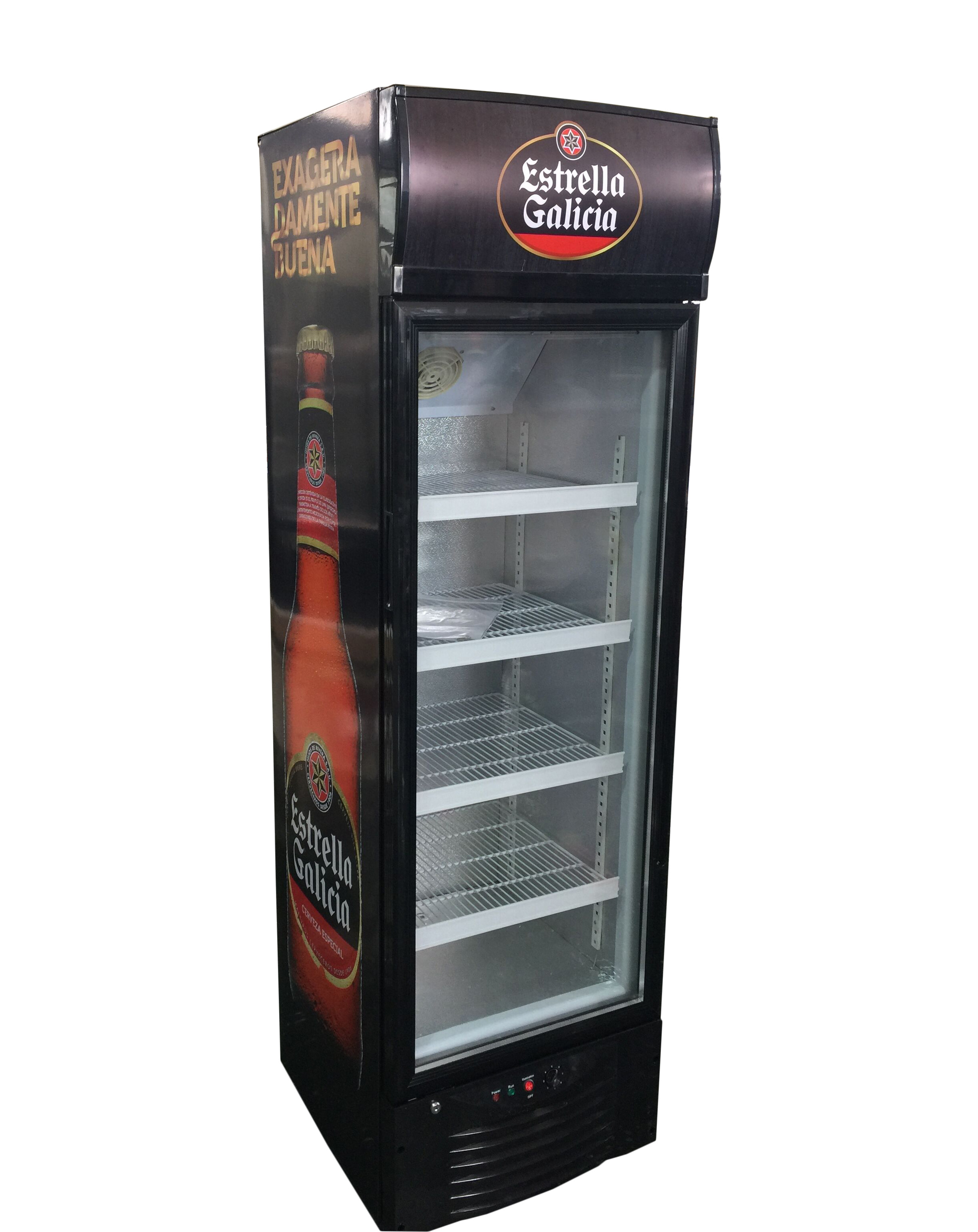 235L Supermarket Transparent Glass Door Cold Showcase Display Refrigerators SC235B
