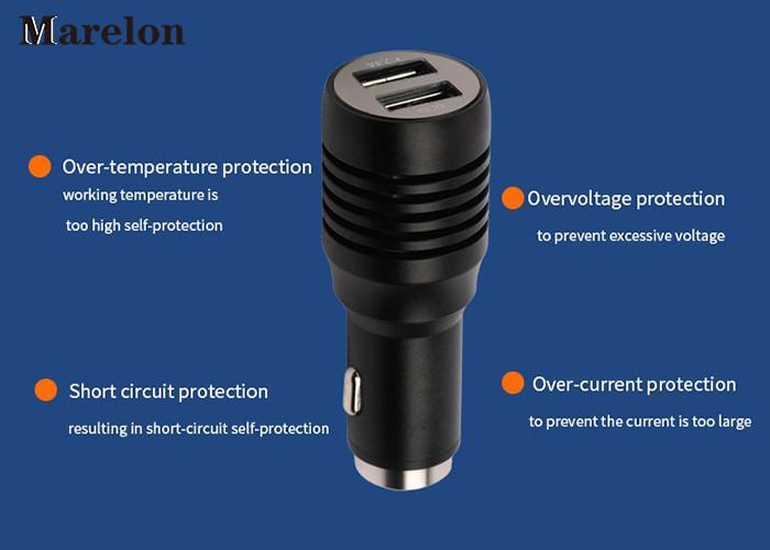 QC3.0 Quick USB Car Charger Strong Compatibility Independent Current Outputs