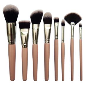 Quality Elegant Pink Makeup Brush Thick Aluminum Tube Durable Cosmetic Brushes wholesale
