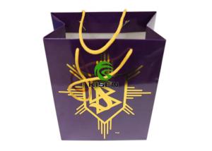 Quality Disposable Rope Handle Gift Bags , Hot Stamping Happy New Year Gift Bag wholesale