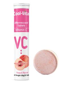 Quality Immune Boost Vitamin C Dispersible Tablets 500mg Peach Flavor 24 Months Shelf Life wholesale