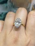 4.0ct Colorless Lab Diamond Jewelry Fancy Diamond Ring VS2-VVS1