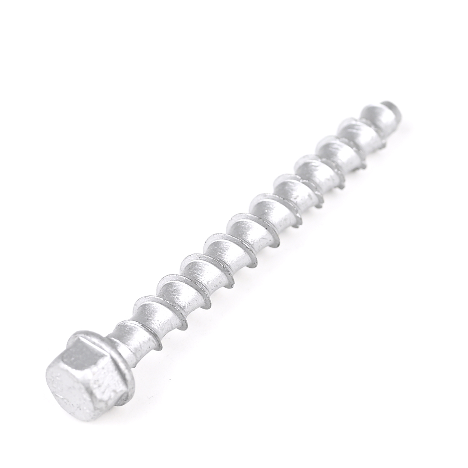 GB Standard High Strength M6 Hex Flange Head Blockwork Concrete Screws For Blockwork For Architectures