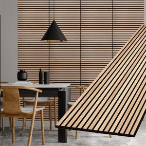Quality Eco-Friendly Sound Proof Acoustic Wood Panels Natural Oak Surface wholesale