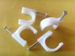 PE Material Round Nail Cable Clip Fasteners for Indoor & Outdoor Wiring 100 pcs