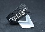 Flag 0.4mm Silicone Rubber Labels On Black Polyester Tape