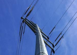 Quality 5 - 70m Power Monopole Transmission Tower Tensile Tested High Capacity, Steel Transmission Tower wholesale